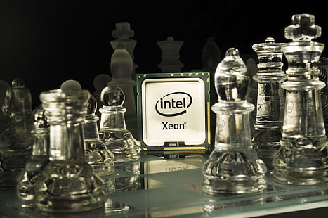 Intel Xeon central processing unit, intel, xeon, processor, chess, HD wallpaper HD wallpaper