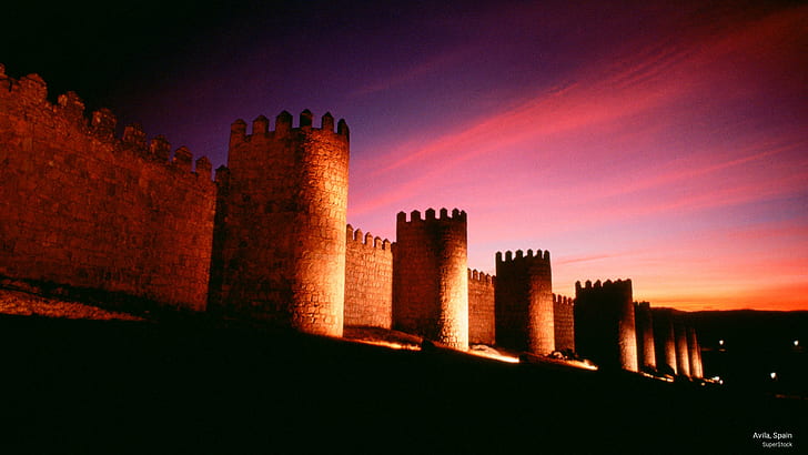 Ávila, Espanha, Arquitetura, HD papel de parede