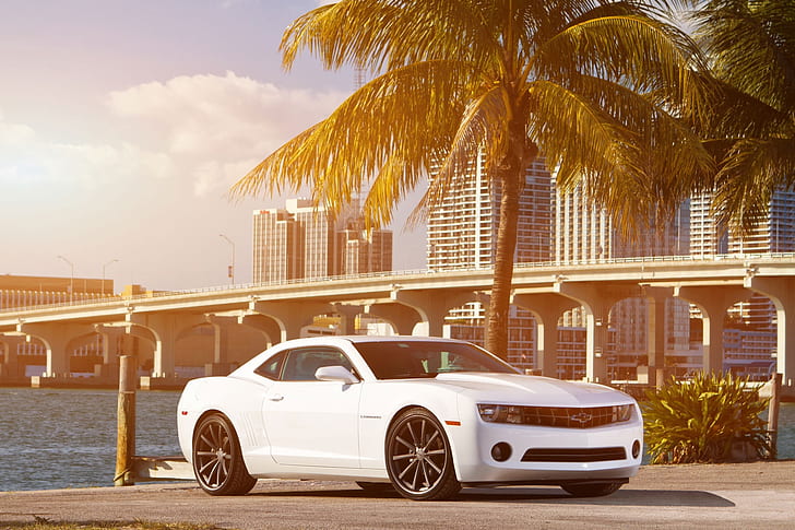 clouds beach white cars muscle cars front chevrolet camaro sport cars white cars cities chevy 230 Cars Chevrolet HD Art , Clouds, beach, HD wallpaper