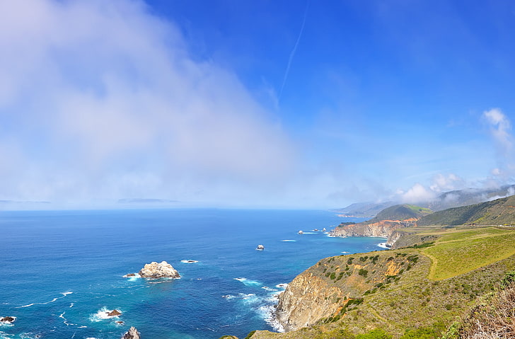 Autoroute 1 et littoral californien, Fond d'écran HD