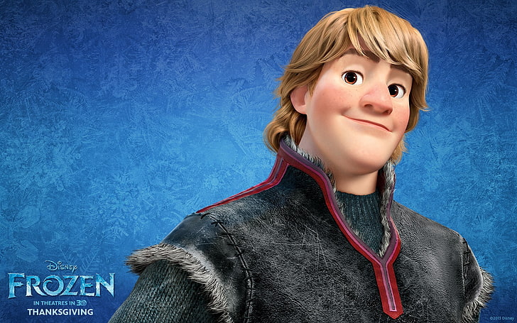 Ilustrasi karakter Disney Frozen, beku, kristoff, karakter utama, Wallpaper HD
