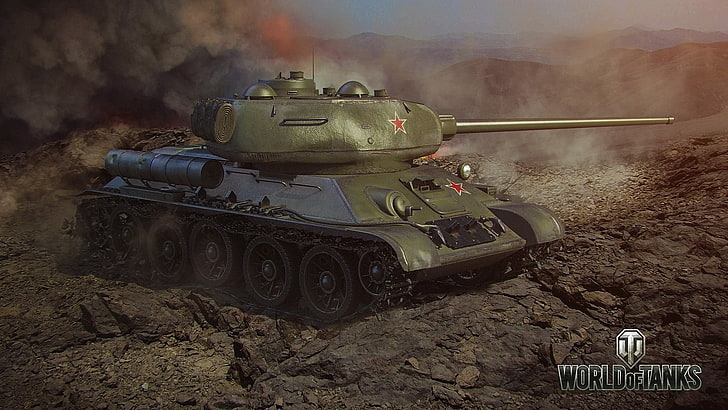 World of Tanks, tank, wargaming, video game, T-34-85, Wallpaper HD