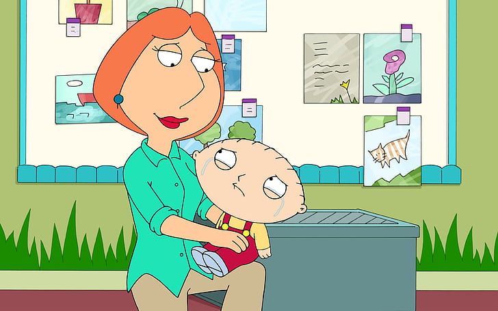 family guy lois griffin mom crying stewie griffin, HD wallpaper