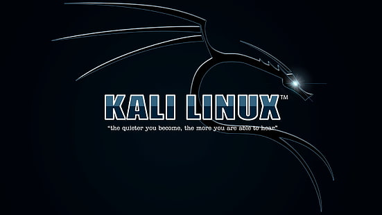칼리 리눅스 로고, 리눅스, GNU, 칼리 리눅스, 칼리 리눅스 NetHunter, HD 배경 화면 HD wallpaper