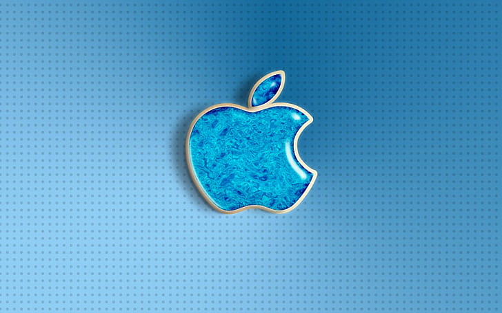Blue apple logo wallpaper HD wallpapers free download | Wallpaperbetter