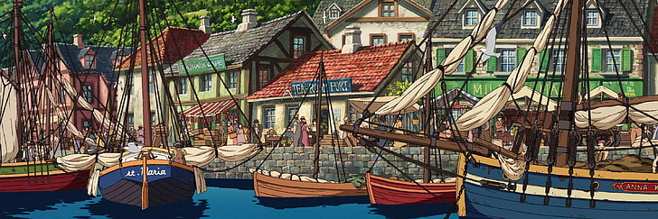 Studio Ghibli, anime, Hauru no Ugoku Shiro, Howl's Moving Castle, Fondo de pantalla HD