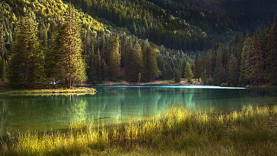 Alpin Lake Lac Du Poursoletグルノーブルフランスのエリアにある小さな高山湖。デスクトップラップトップタブレットおよび携帯電話3840×2160用の4 k超のHDテレビの壁紙、 HDデスクトップの壁紙 HD wallpaper