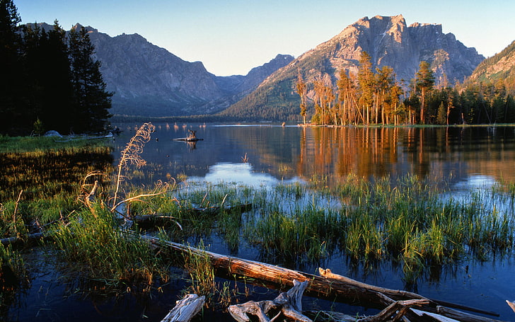 데스크탑 월페이퍼 Hd 휴대 전화 및 노트북 Jackson Lake Grand Teton National Park 와이오밍 미국 3840 × 2400, HD 배경 화면