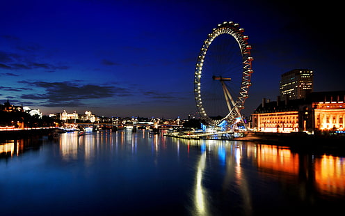 London Eye HD, ferris wheel, world, travel, travel and world, eye, london, HD wallpaper HD wallpaper
