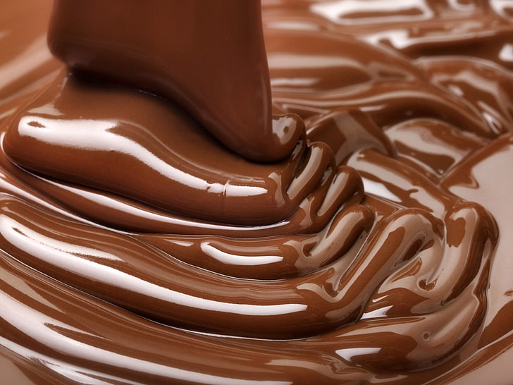 chocolate syrup, chocolate, sweet, tasty, HD wallpaper