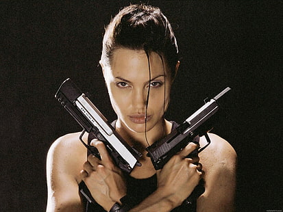 film angelina jolie tomb raider lara croft 1600x1200 Videogiochi Tomb Raider HD Arte, film, Angelina Jolie, Sfondo HD HD wallpaper