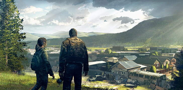 Videospel, The Last Of Us, Ellie (The Last of Us), Joel (The Last of Us), HD tapet