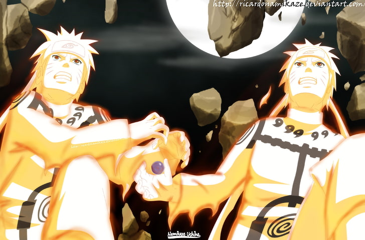 Fondo de pantalla de personaje de Naruto, Naruto Shippuuden, Uzumaki Naruto, Kyuubi, Hokage, Bijuu, Fondo de pantalla HD