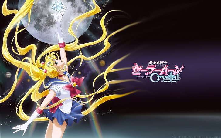brinquedo plástico amarelo e preto, Sailor Moon, Tsukino Usagi, HD papel de parede