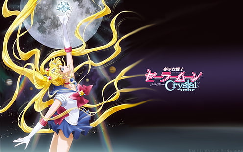 Juguete de plástico amarillo y negro, Sailor Moon, Tsukino Usagi, Fondo de pantalla HD HD wallpaper
