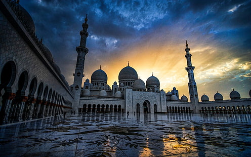 มัสยิดหลวง Sheikh Zayed, Sheikh Zayed, Grand Mosque, Abu Dhabi, วอลล์เปเปอร์ HD HD wallpaper