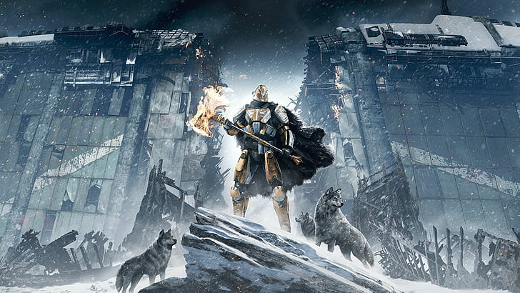 Magic ، Weapons ، Cloak ، Bungie ، DLC ، Wolves ، Activision ، Destiny ، معدات ، PS4 ، Xbox One ، Bungie Software ، Destiny: Rise of Iron ، Rise of Iron، خلفية HD