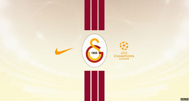 Fútbol, ​​Galatasaray S.K., emblema, logotipo, Nike, Fondo de pantalla HD