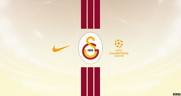 Fußball, Galatasaray S.K., Emblem, Logo, Nike, HD-Hintergrundbild HD wallpaper