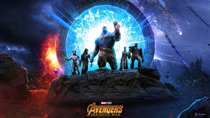 Thanos and the Black Order, Black, Order, The, and, Thanos, HD wallpaper