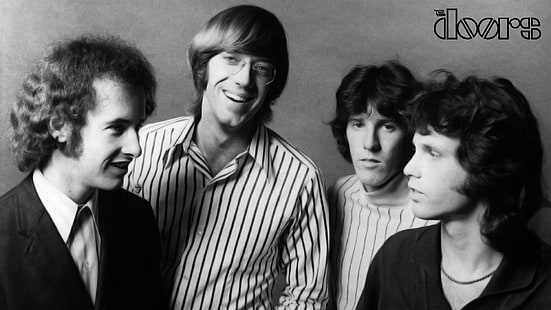 musique, rock and roll, Jim Morrison, monochrome, The Doors (Musique), groupe, Fond d'écran HD HD wallpaper