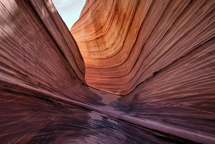 Arizona WAve, Detail, The Wave, Arizona, WAve, Coyote Buttes, North, sandstone, canyon, desert, navajo, antelope Canyon, slot Canyon, uSA, abstract, southwest USA, backgrounds, eroded, red, geology, HD wallpaper