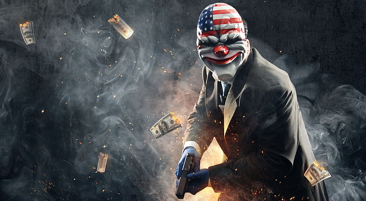 Payday 2, тапет за филма The Purge, Games, Other Games, 2013, HD тапет