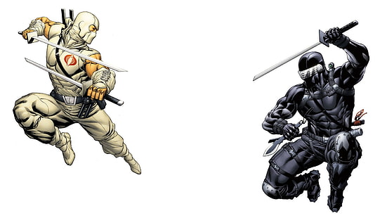Comics, G.I.Joe, Snake Eyes (G.I. Joe), Storm Shadow (G.I. Joe), Fondo de pantalla HD HD wallpaper