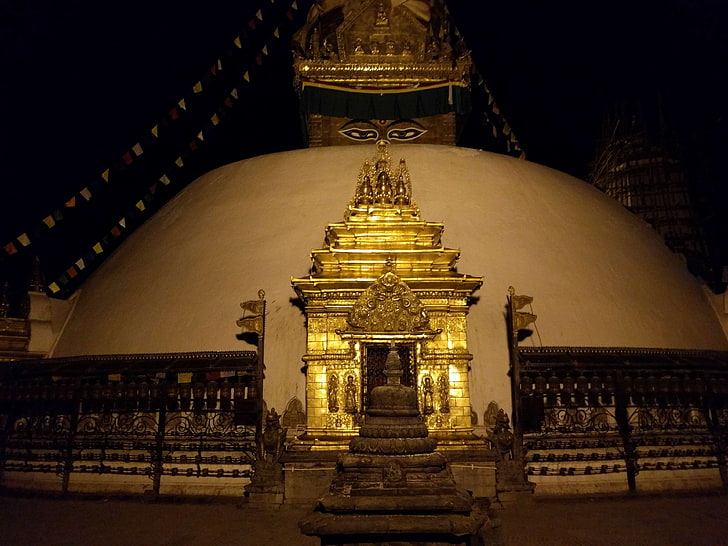 buddha, buddhistisch, kultur, kulturerbe, kathmandu, nepal, nacht, stupa, swayambhu, HD-Hintergrundbild