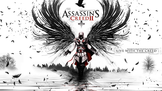 Assassin's Creed II wallpaper, Assassin's Creed, Assassin's Creed 2, Ezio Auditore da Firenze, HD wallpaper HD wallpaper