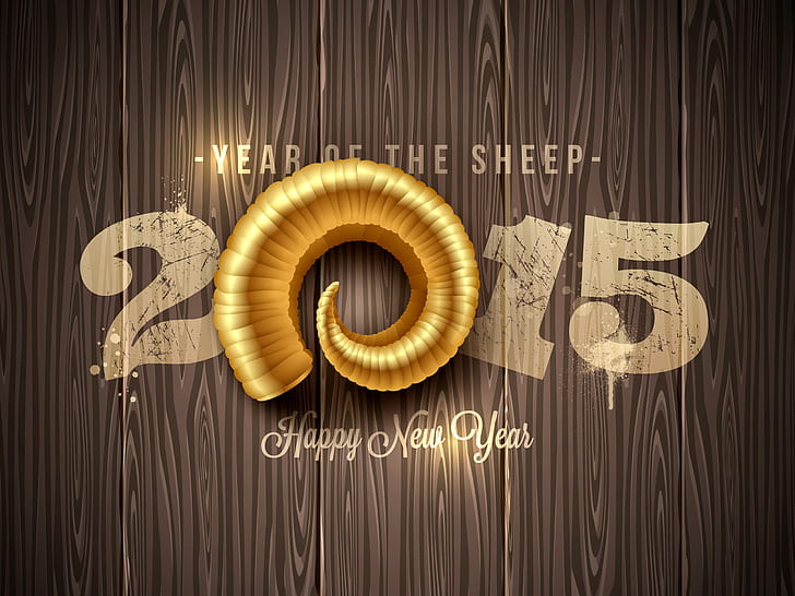 2015 Happy New Year, sheep year, 2015, Happy, New, Year, Sheep, HD wallpaper