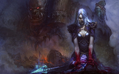 World of Warcraft, Garrosh Höllschrei, Jaina Proudmoore, Thrall, Orks, HD-Hintergrundbild HD wallpaper