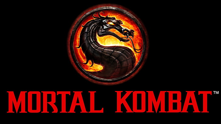 Logo Mortal Kombat, Mortal Kombat, gry wideo, Tapety HD