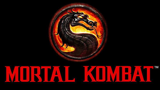 Mortal Kombat логотип, Mortal Kombat, видеоигры, HD обои HD wallpaper