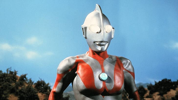 Ultraman, céu claro, super-herói, HD papel de parede