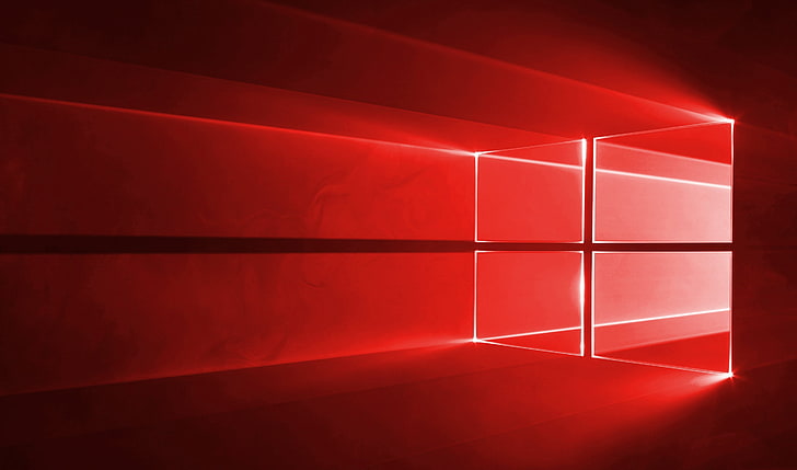 papel de parede vermelho do Microsoft Windows, computador, minimalismo, janela, janelas, sistema operacional, HD papel de parede