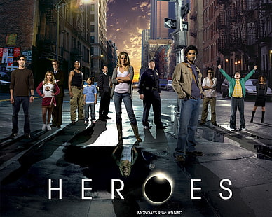 Плакат за телевизионни сериали на Heroes, телевизионно шоу, Heroes, Cast, HD тапет HD wallpaper