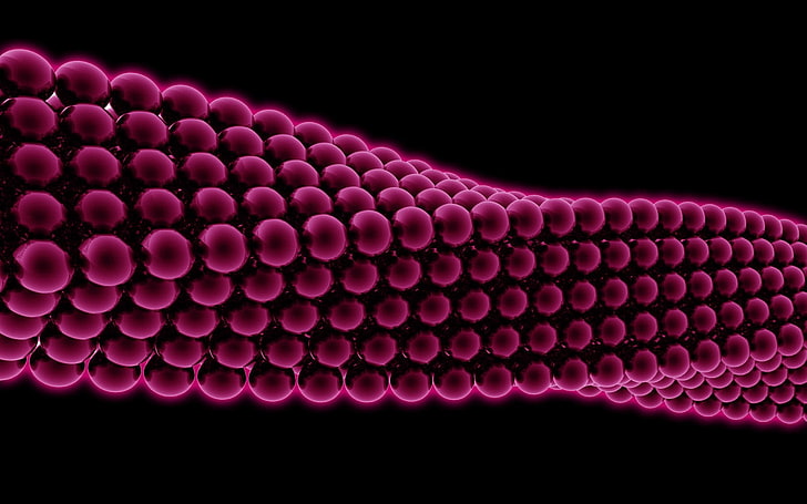 Struttura del DNA, rendering, palline, arte digitale, Sfondo HD