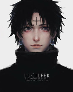 Chrollo Lucifer, Hunter x Hunter, Fankunst, realistisch, HD-Hintergrundbild HD wallpaper