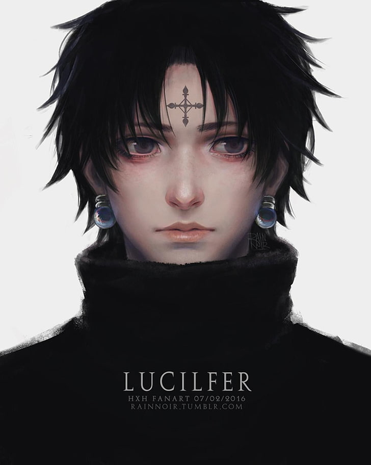 Chrollo Lucifer, Hunter x Hunter, realistic, fan art, HD wallpaper
