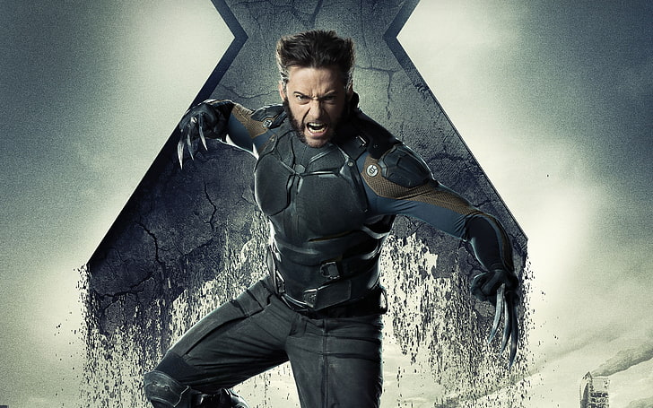 X-Men Wolverine digital wallpaper, Wolverine, Marvel Comics, X-Men: Days of Future Past, movies, Hugh Jackman, HD wallpaper