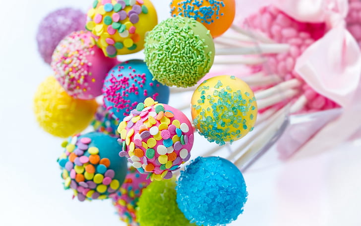 Colored Candies, candy, sweet, HD wallpaper
