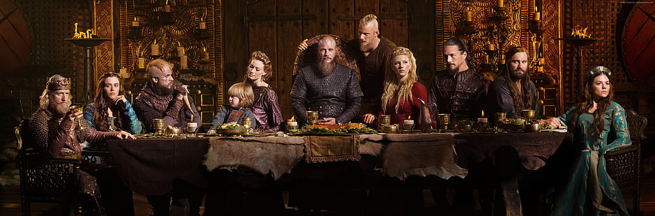 Vikings, Bästa TV-serie 2016, Katheryn Winnick, 4 säsong, Travis Fimmel, HD tapet HD wallpaper