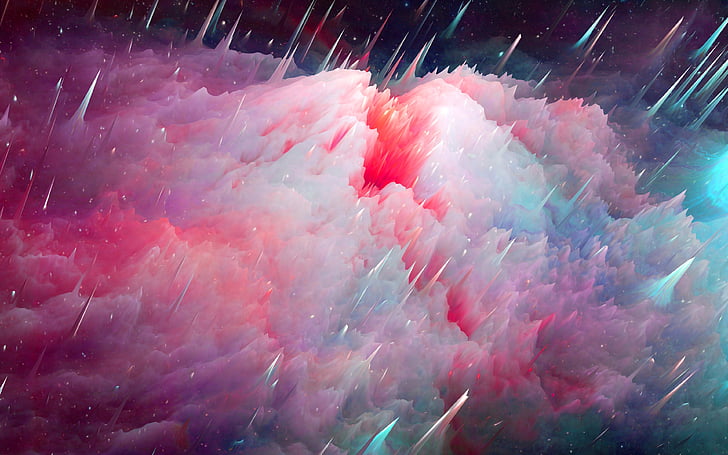 Universe, Nebula, Explosion, Colorful, 4K, HD wallpaper