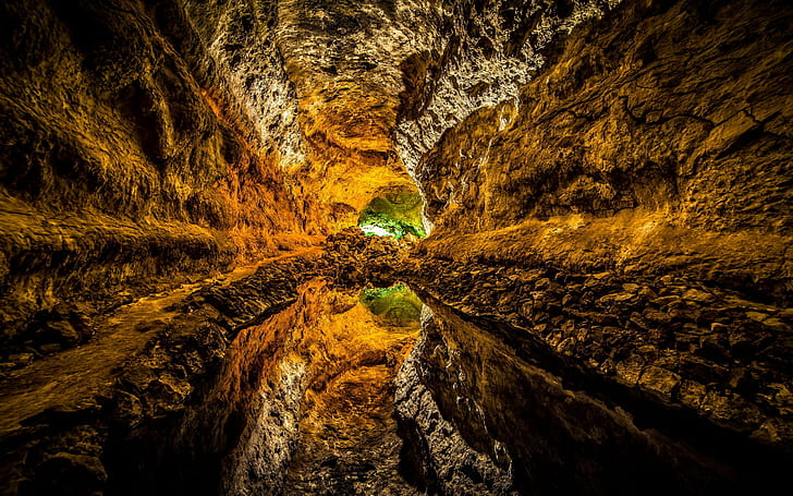 Landschaft, Höhle, Wasser, HD-Hintergrundbild