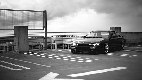 Nissan, Silvia S14, Kouki, samochód, JDM, tuning, Tapety HD HD wallpaper