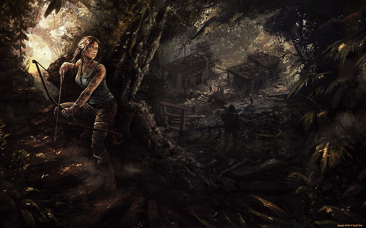 วิดีโอเกม, ตัวละครในวิดีโอเกม, สาววิดีโอเกม, Tomb Raider, Lara Croft, แฟนอาร์ต, อาร์ตเวิร์ค, วอลล์เปเปอร์ HD