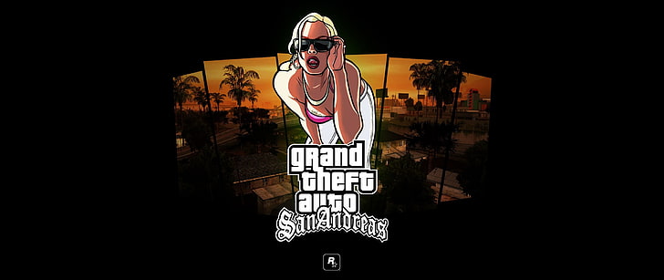 Grand Theft Auto San Andreas обои, ультрашироко, видеоигры, Grand Theft Auto, Grand Theft Auto Сан Андреас, HD обои