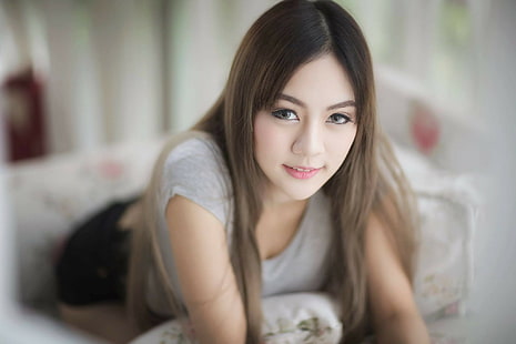 Asiatique, portrait, femmes, Thaïlande, Fond d'écran HD HD wallpaper