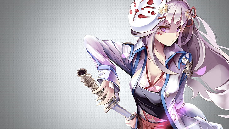 Rosa behaarte Mädchen Anime Charakter Illustration, Anime, Anime Mädchen, Fan Art, Crux Knight Pintail, Schwert Mädchen (Spiel), HD-Hintergrundbild